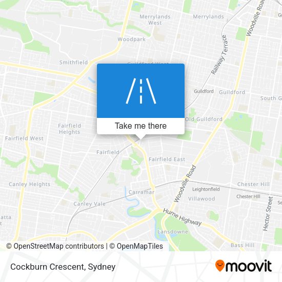Cockburn Crescent map