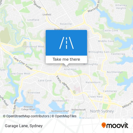 Garage Lane map