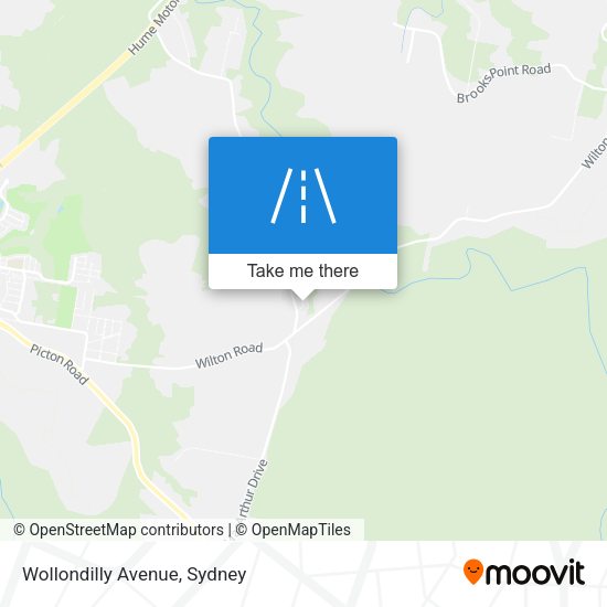 Wollondilly Avenue map