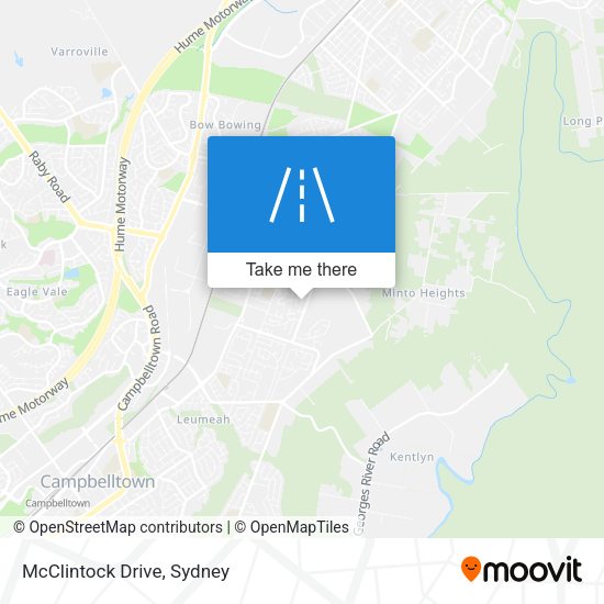 McClintock Drive map