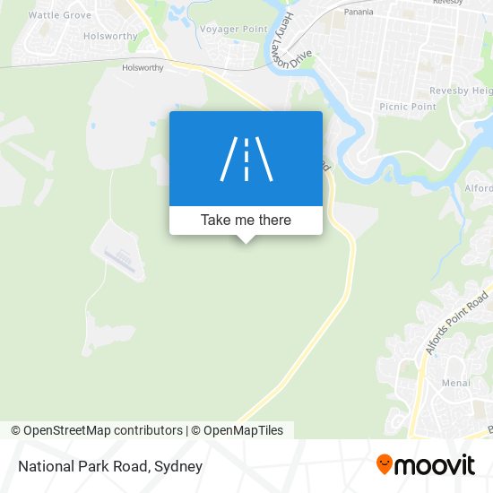 National Park Road map