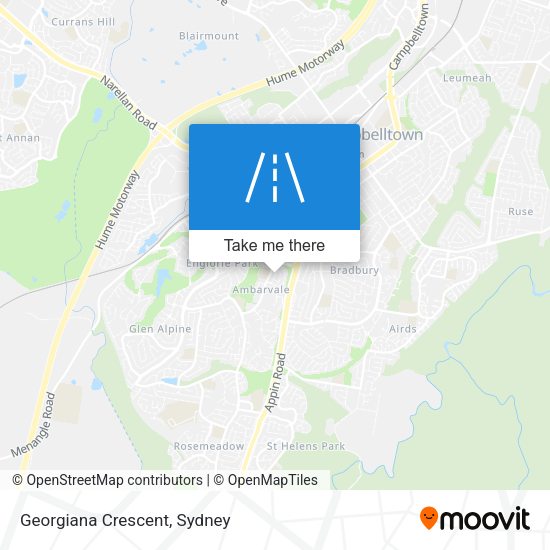 Georgiana Crescent map