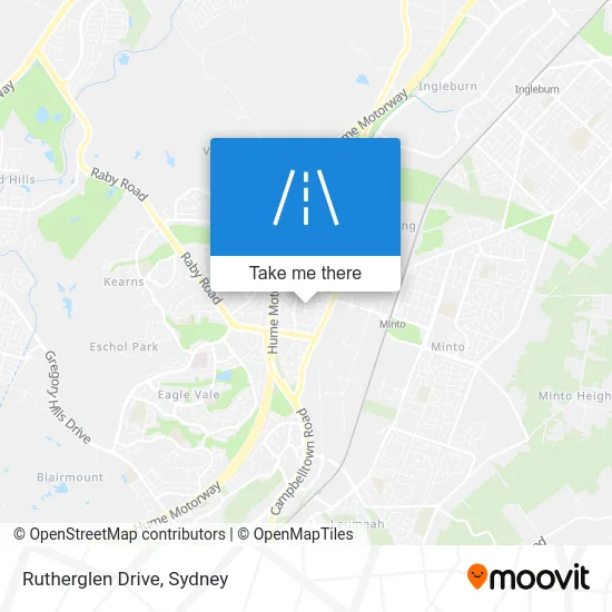 Mapa Rutherglen Drive