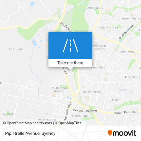 Pipistrelle Avenue map