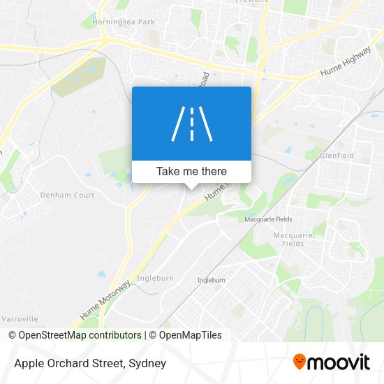 Apple Orchard Street map