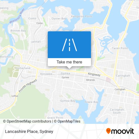 Lancashire Place map