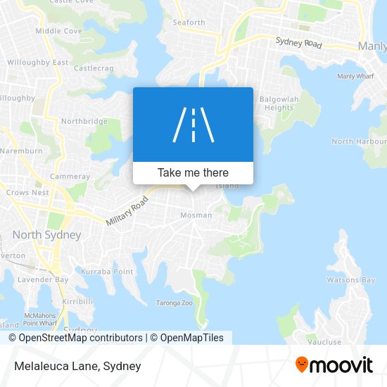 Melaleuca Lane map