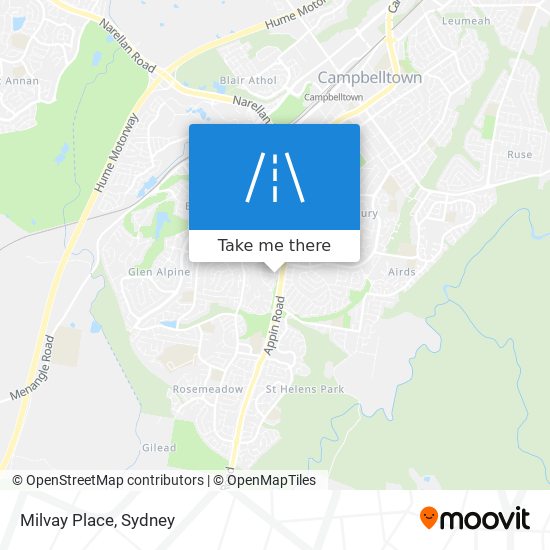 Milvay Place map