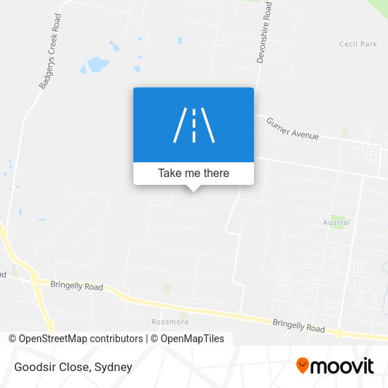 Goodsir Close map