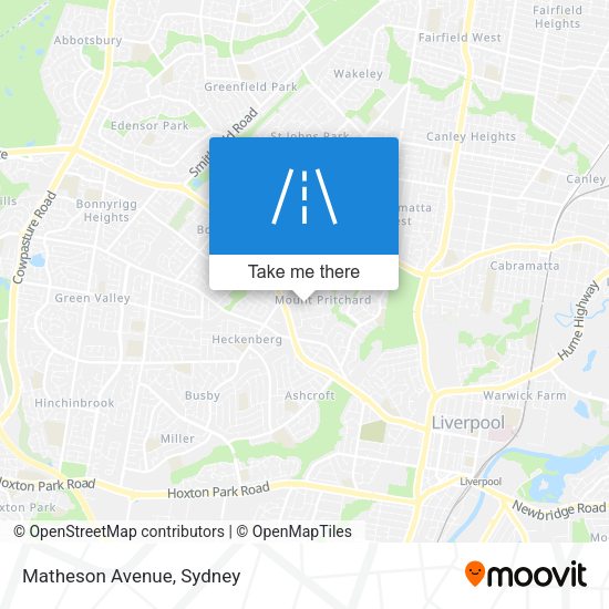 Matheson Avenue map