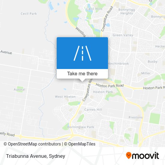 Triabunna Avenue map