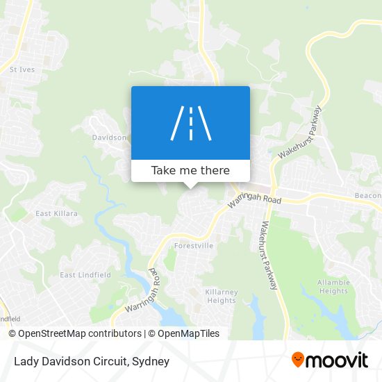 Lady Davidson Circuit map