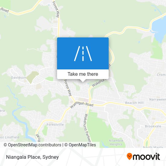 Niangala Place map