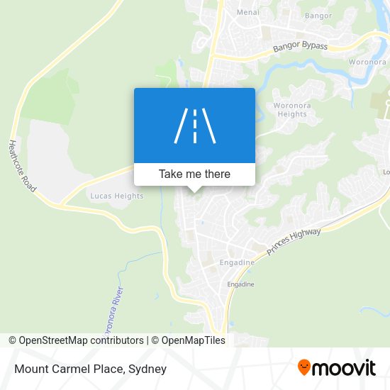 Mount Carmel Place map