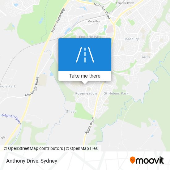 Anthony Drive map