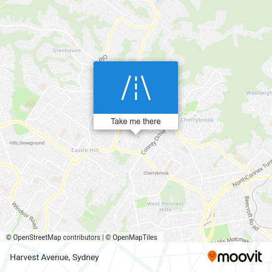 Harvest Avenue map