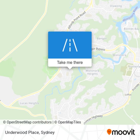Underwood Place map