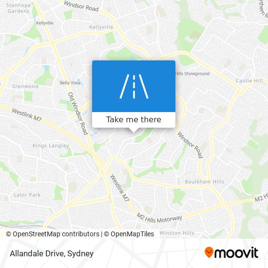 Mapa Allandale Drive