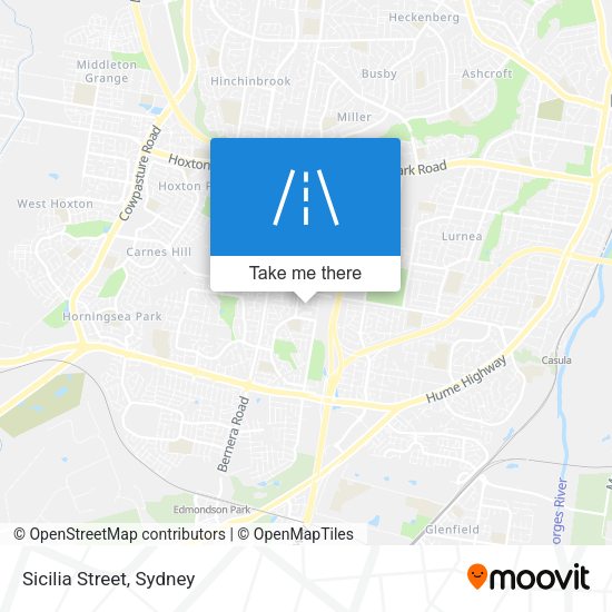 Sicilia Street map