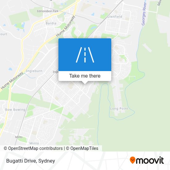 Bugatti Drive map