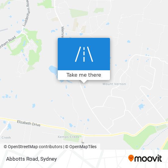 Mapa Abbotts Road