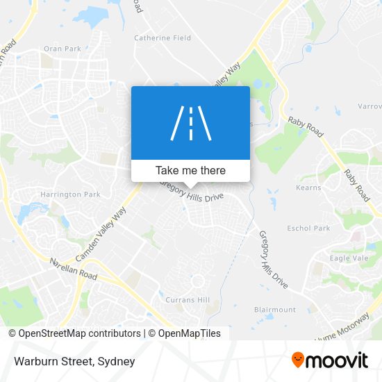 Warburn Street map