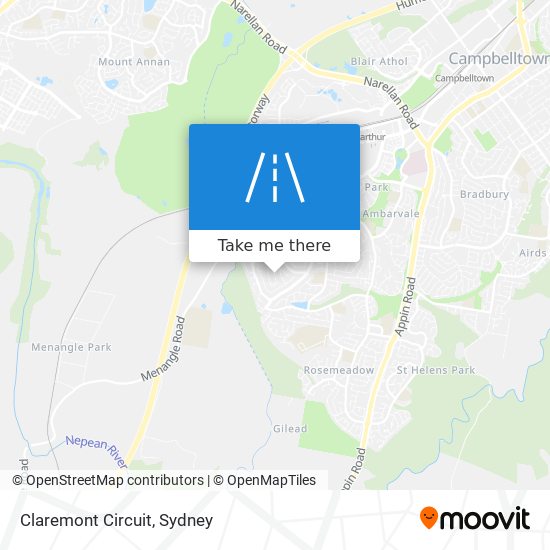 Claremont Circuit map