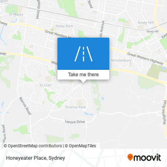 Honeyeater Place map