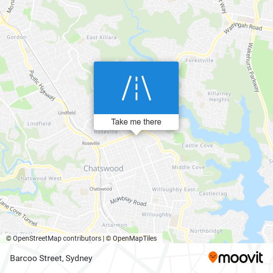 Barcoo Street map