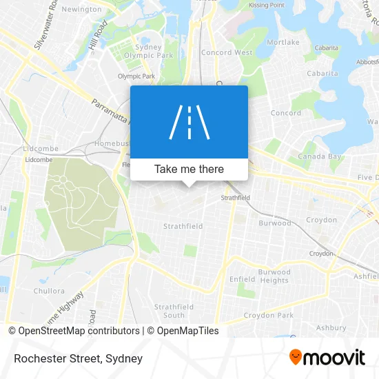 Mapa Rochester Street