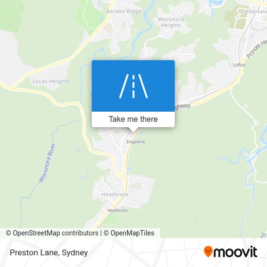 Preston Lane map