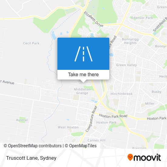 Truscott Lane map