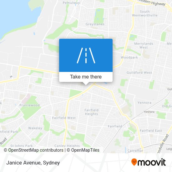 Janice Avenue map