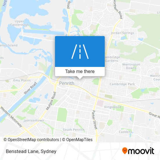 Benstead Lane map