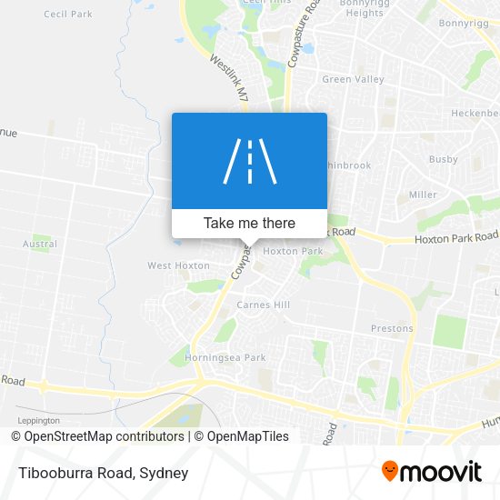 Tibooburra Road map
