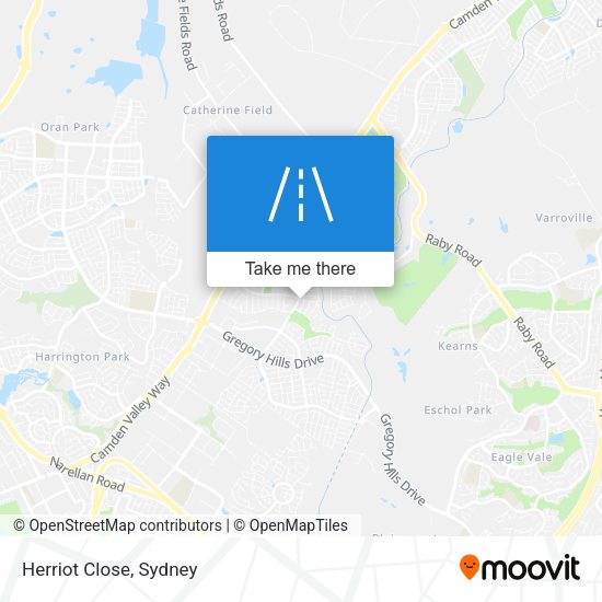 Herriot Close map