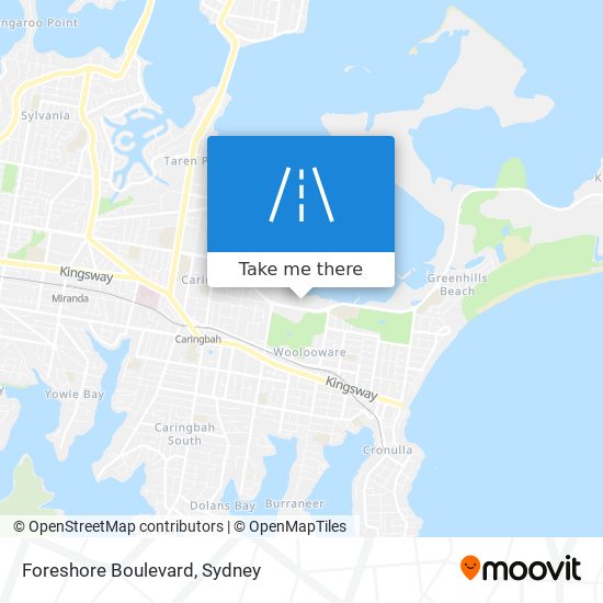 Foreshore Boulevard map