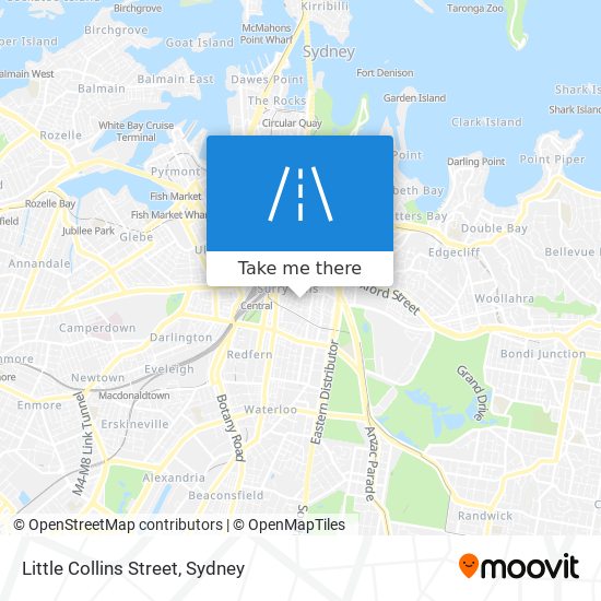 Mapa Little Collins Street