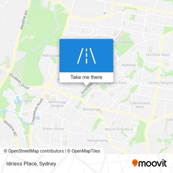 Idriess Place map