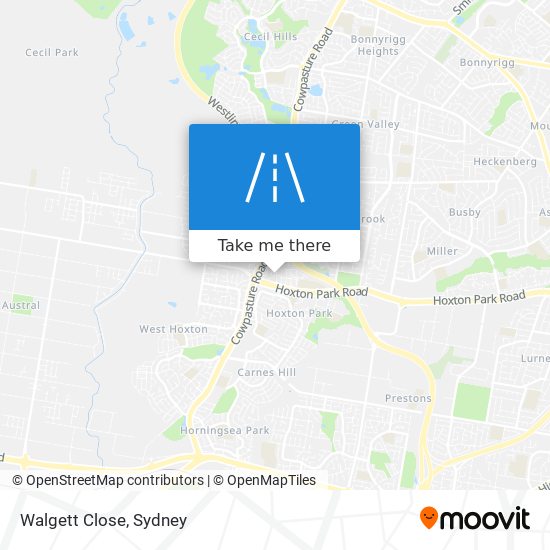 Walgett Close map