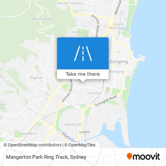 Mangerton Park Ring Track map