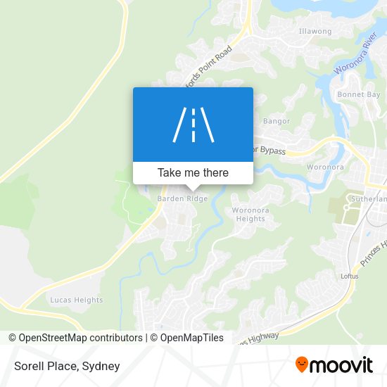 Sorell Place map