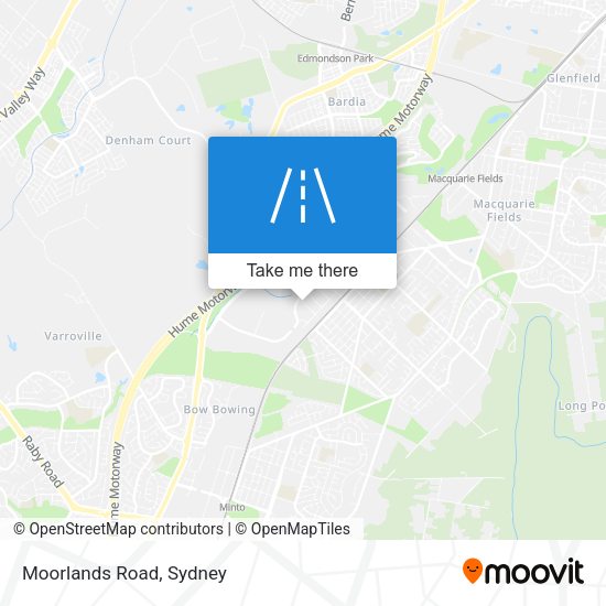 Moorlands Road map