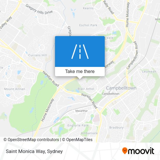 Saint Monica Way map