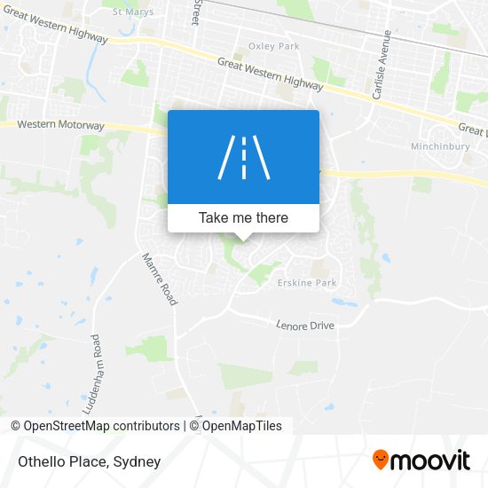 Othello Place map