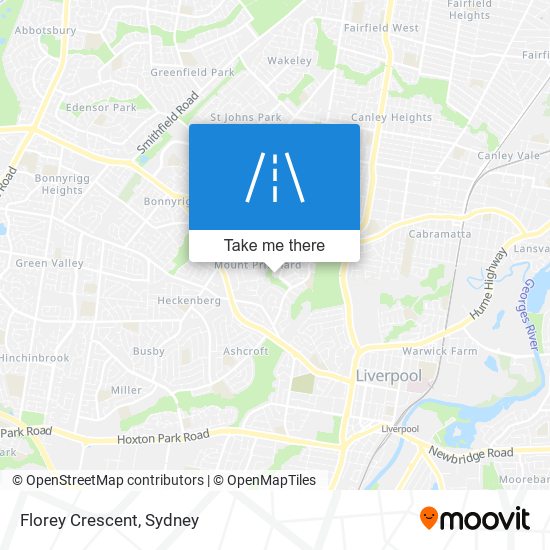 Florey Crescent map