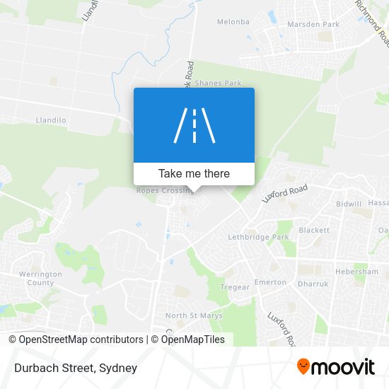 Durbach Street map