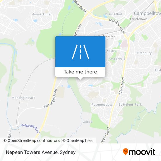 Mapa Nepean Towers Avenue