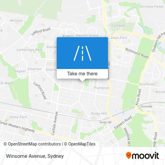 Winsome Avenue map