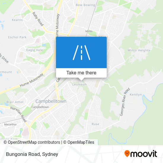 Bungonia Road map